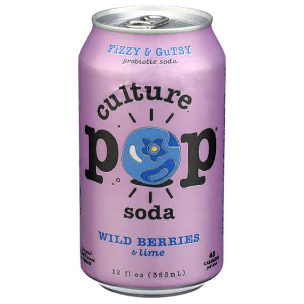 Culture Pop Wild Berries & Lime Probiotic Soda