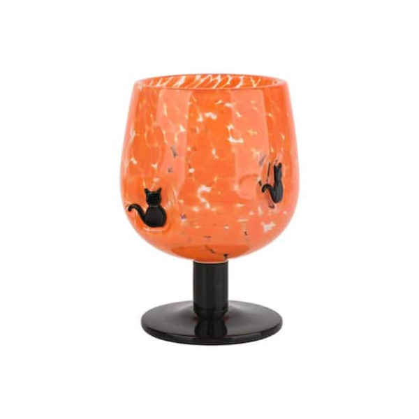 Celebrate It Confetti Black Cat Icon Snifter Glass
