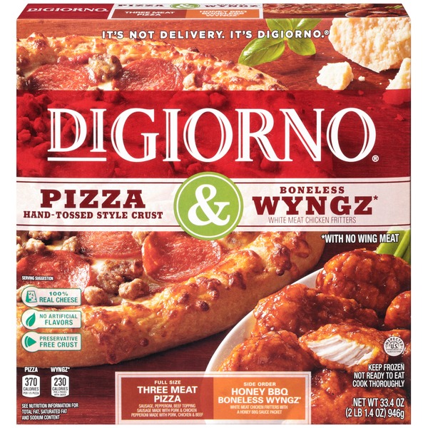 DiGiorno Hand Tossed Style Crust Three Meat Pizza (Sausage, Pepperoni