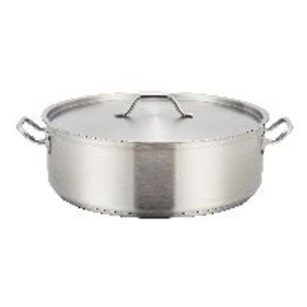 Winco - Stainless Steel Brazier - 15 Quart, 16.5" x 14.88" x 7.13" - 1 Ct.