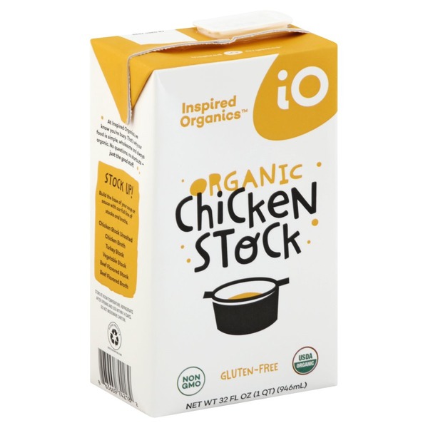 Inspired Organics Chicken Stock, Organic (32 oz) Instacart