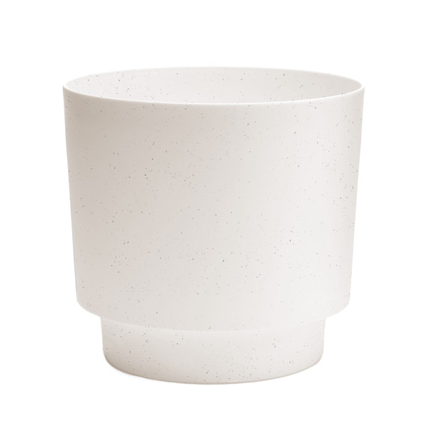 Bloem 10.75-in W x 10.75-in L x 10.25-in H Vanilla Bean Plastic Round Indoor Planter