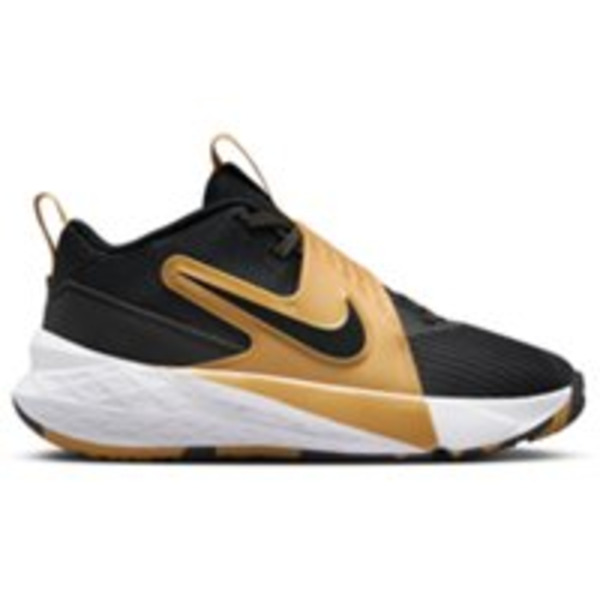 Nike Kids' Grade School Hustle D12 Shoes, Size 5.0, Medium/D - Black/Gold/White