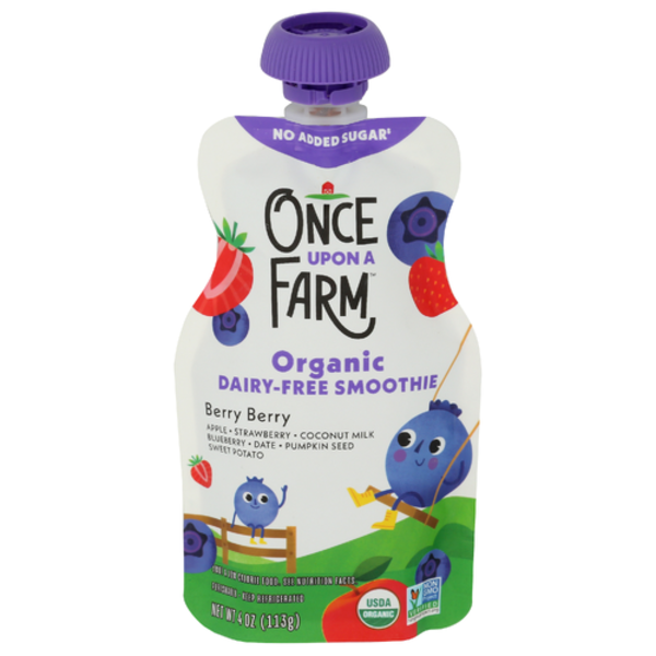 Once Upon A Farm Organic Berry Berry Dairy-Free Smoothie