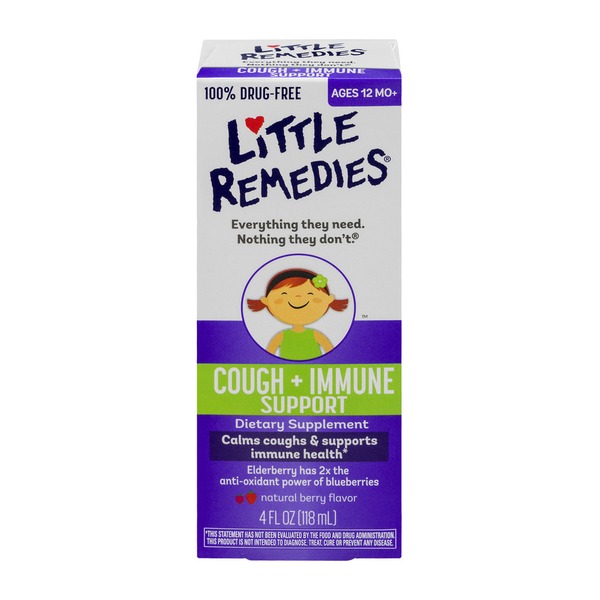 Little Remedies Cough + Immune Support Berry (4 fl oz) Instacart