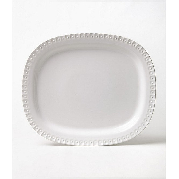 Southern Living Alexa Embossed Stoneware Oval Platter