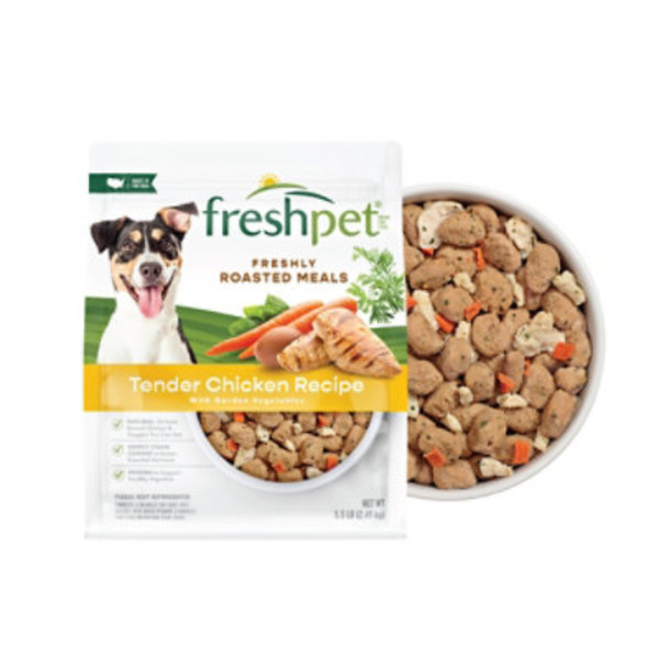 Freshpet Fresh Dog Food, Freshly Roasted Meals, Tender Chicken Recipe