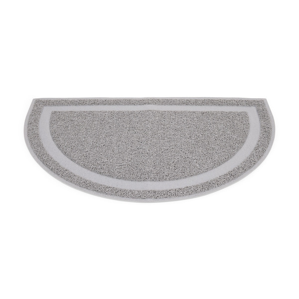 So Phresh Half-Moon Cat Litter Mat - Gray