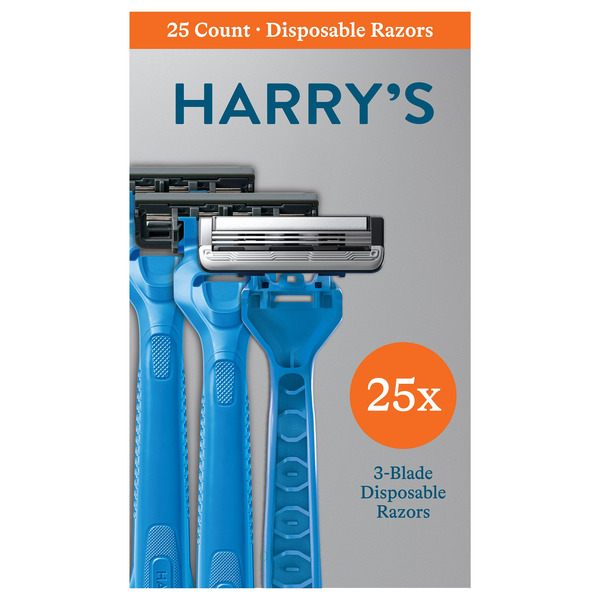 Same As Razor Harry's 3-Blade Disposable Razor, 25-count Same-Day Delivery | Costco