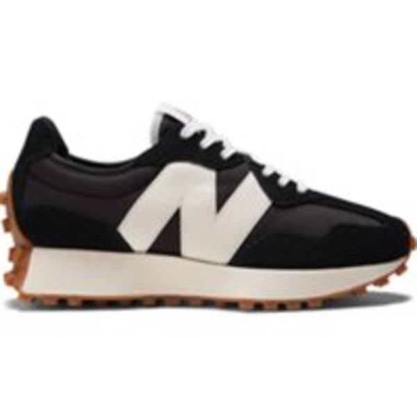 New Balance Women's 327 Core Casual Shoes, Size 9 - Black, White & Mineral Red