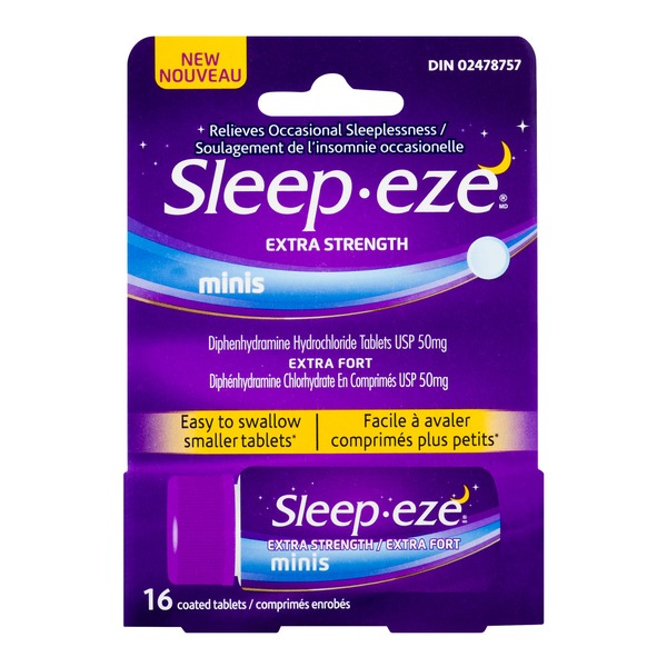 Sleepeze (CN) Sleepeze Extra Strength Minis Coated Tablets, Sleepeze