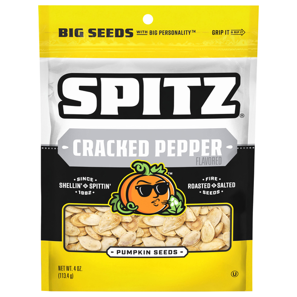 Spitz Cracked Pepper Flavored Pumpkin Seeds