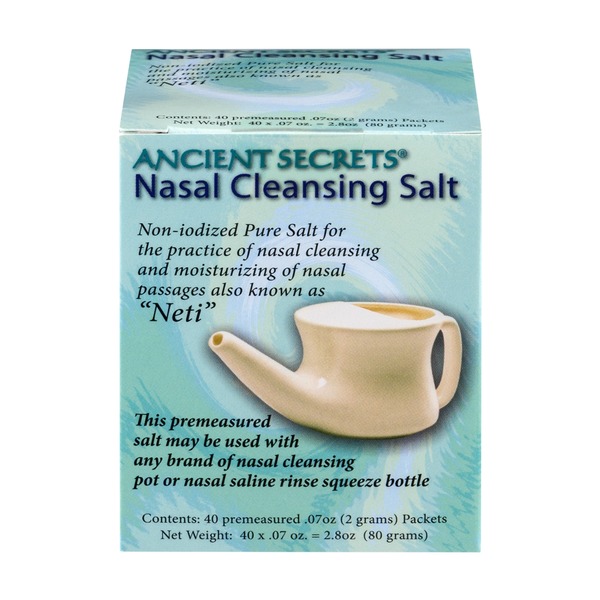 Ancient Secrets Nasal Cleansing Salt Packets (0.07 oz) Instacart