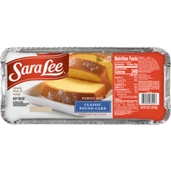 Sara Lee Pound Cake, Classic, Family Size