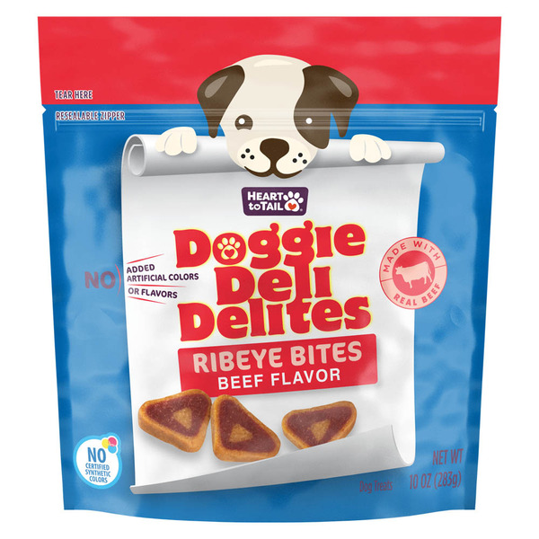 Heart to Tail Beef Flavor Ribeye Bites Dog Treats Same-Day