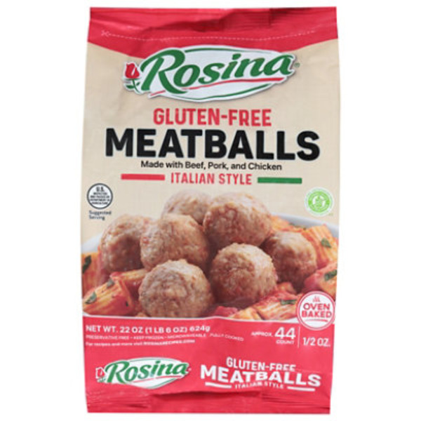 Rosina Meatballs, Gluten-Free, Italian Style