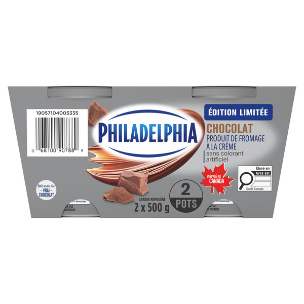 Philadelphia Chocolate Cream Cheese Spread 2 x 500 g