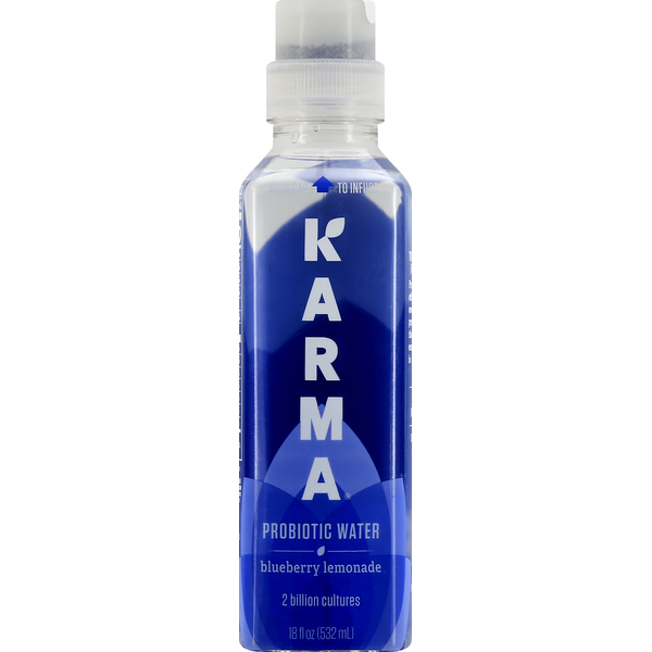 Karma Probiotic Water, Blueberry Lemonade (18 oz) from Walmart Instacart