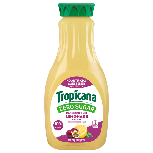 Tropicana Juice, Zero Sugar, Passionfruit Lemonade Escape Same-Day