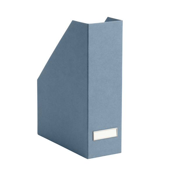 Bigso Box Of Sweden Stockholm Magazine Holder Steel - Blue - 3-7/8" x 9-3/4" x 12-3/4" h