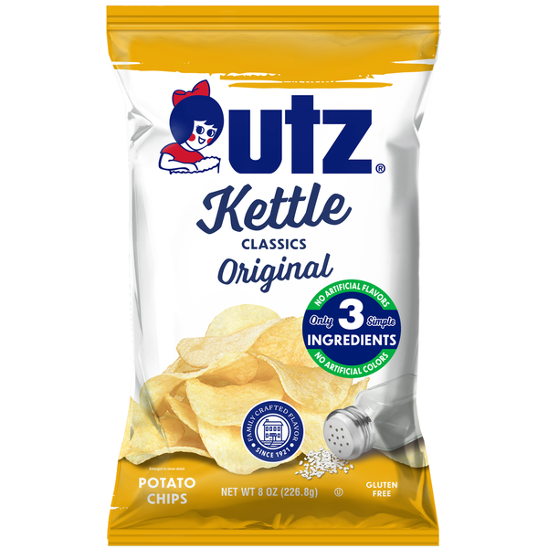 Utz 8oz Bag Kettle Cooked Potato Chips Same-Day Delivery or Pickup
