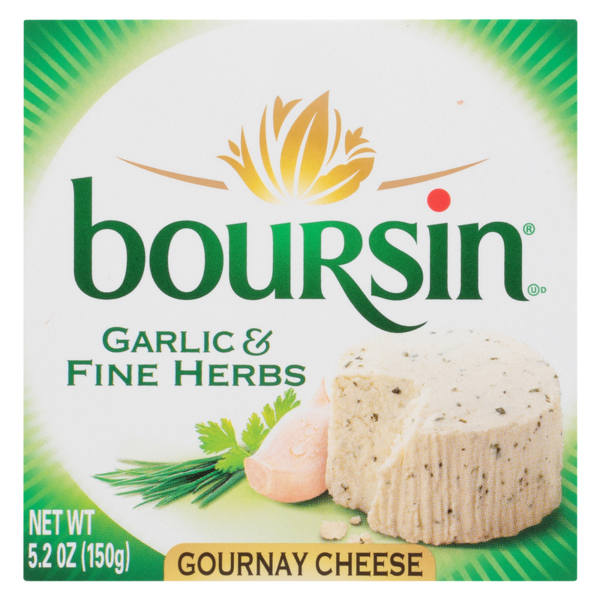 Boursin Garlic & Fine Herbs Spreadable Gourmet Cheese