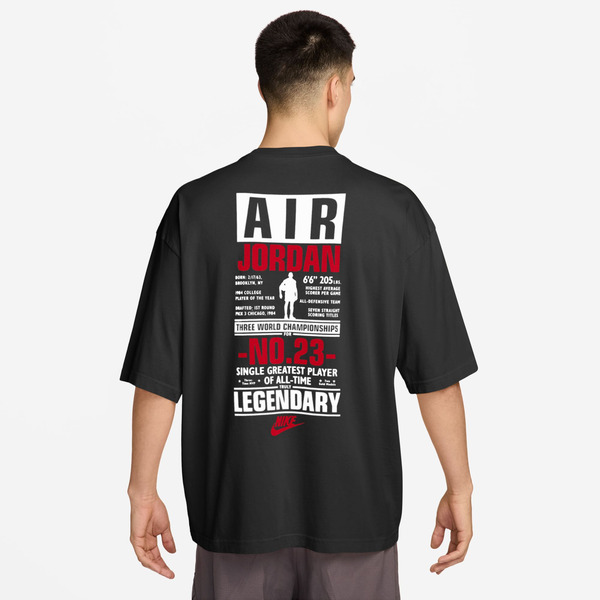 Jordan Men's Flight Legendary Graphic T-Shirt, M - Black