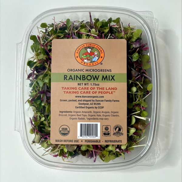 Duncan Family Farms Organic Rainbow Mix Microgreens