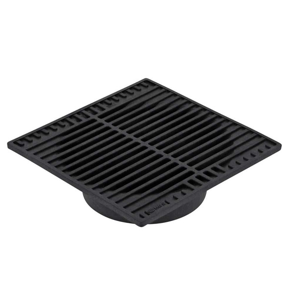 NDS 9 In. Plastic Square Drainage Grate In Black