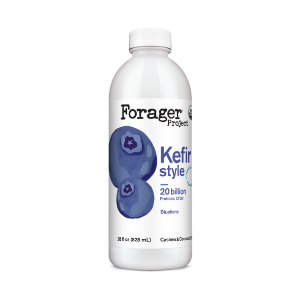 Forager Project Cashew & Coconut Kefir Style Drink, Blueberry Same