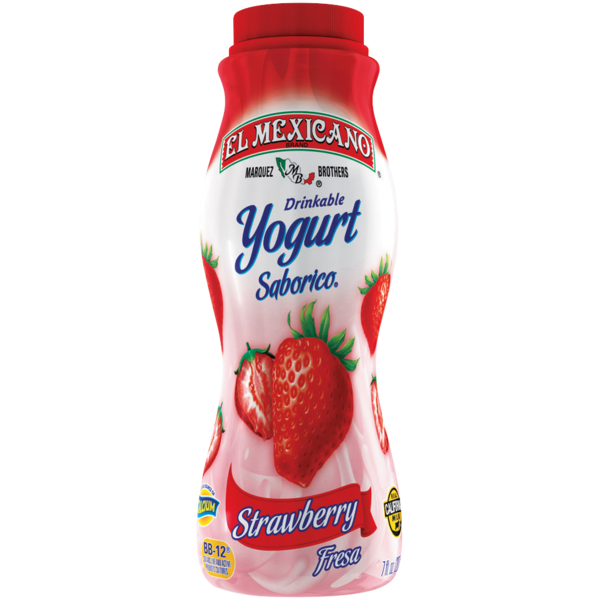 El Mexicano Strawberry Flavored Saborico Yogurt Drink Same-Day