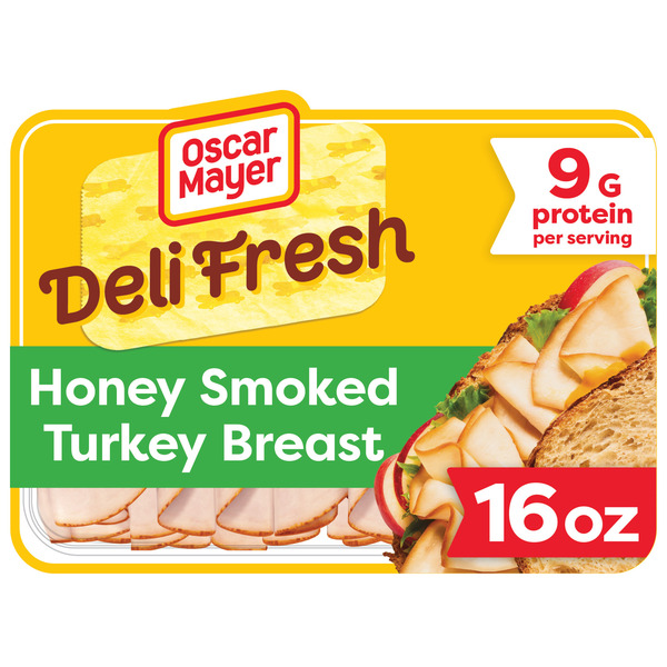 Oscar Mayer Deli Fresh Honey Smoked Turkey Breast Sliced Sandwich Lunch Meat Family Size