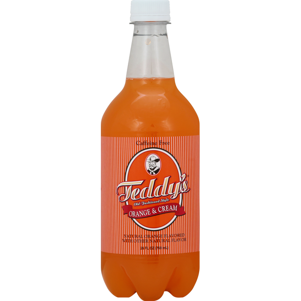 Teddys Soda, Orange & Cream, Caffeine Free, Old Fashioned Style