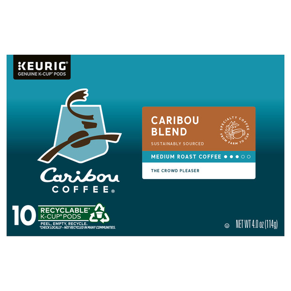 Caribou Coffee Caribou Blend Medium Roast Coffee K-Cup Pods