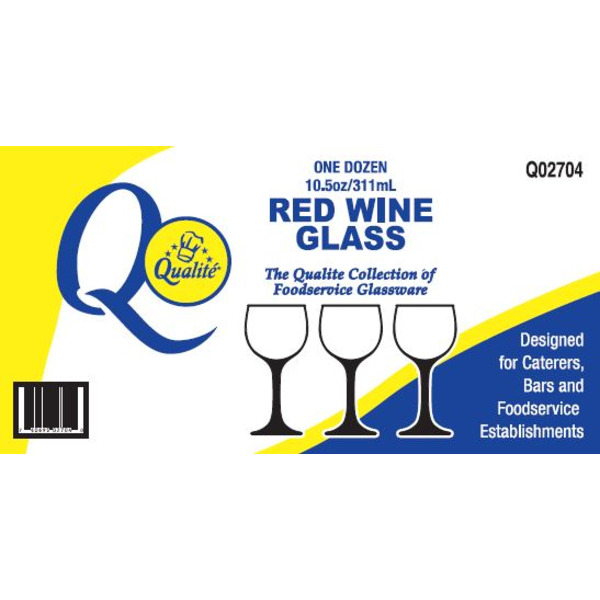 Qualite - Red Wine Glass, 10.5 oz - dozen