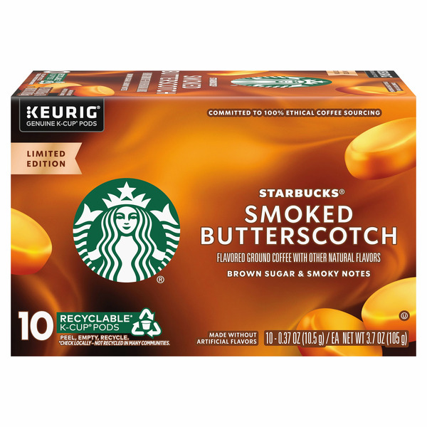 starbucks smoked butterscotch coffee pods 22 count Stop & Shop Starbucks Smoked Butterscotch Ground Coffee K-cup Pods Same-Day  Delivery or Pickup