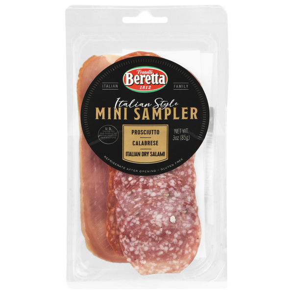 Beretta Italian Style Prosciutto/Calabrese/Italian Dry Salami Mini Sampler