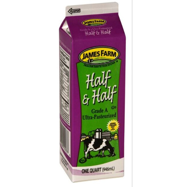 James Farm - Half & Half - 32 oz Carton