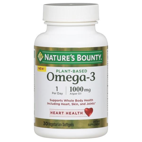 Nature's Bounty Omega-3, Plant-Based, 1000 mg, Softgels Same-Day