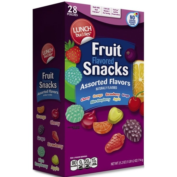 Lunch Buddies Fruit Flavored Snacks Assorted Flavors (0.9 oz) from ALDI