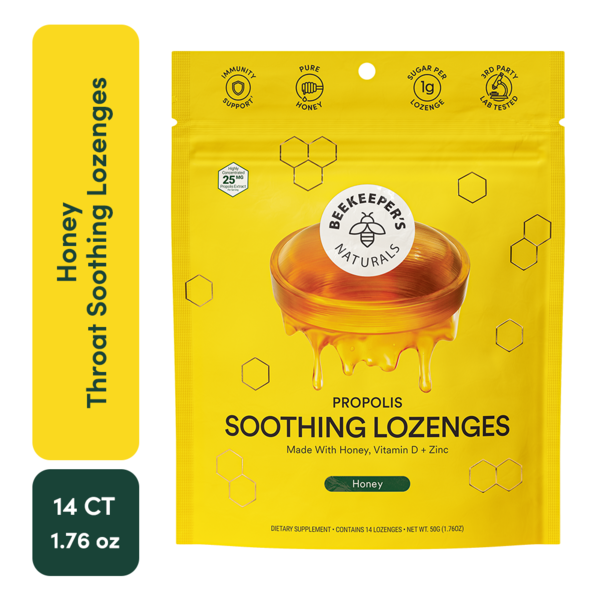 Beekeeper s Naturals Throat Soothing Cough Drops with Vitamin D, Zinc and Propolis Same-Day Delivery or Pickup