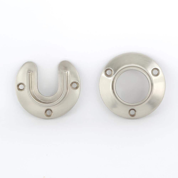 Everbilt 2.68 In. Heavy-duty Brushed Nickel Closet Rod Pole Sockets