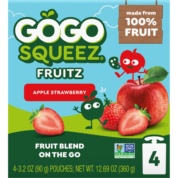 GoGo Squeez Strawberry Applesauce On The Go Pouches Same-Day