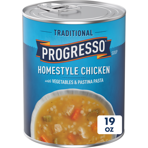 Progresso Traditional, Chicken with Vegetables & Pastina Pasta Canned Soup