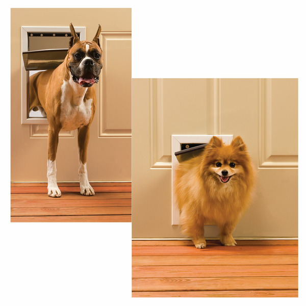 PetSafe Freedom Aluminum Pet Door Medium, White