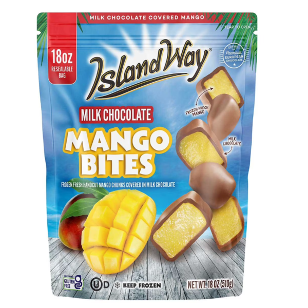 Sam's Club Island Way Sorbet Milk Chocolate Covered Mango Bites