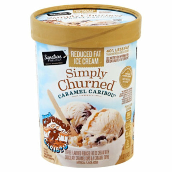 Safeway SIGNATURE SELECTS Ice Cream, Reduced Fat, Caramel Caribou