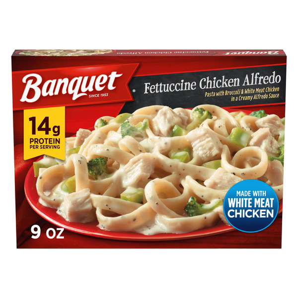 Banquet Fettuccini Chicken Alfredo, Frozen Meal Same-Day Delivery