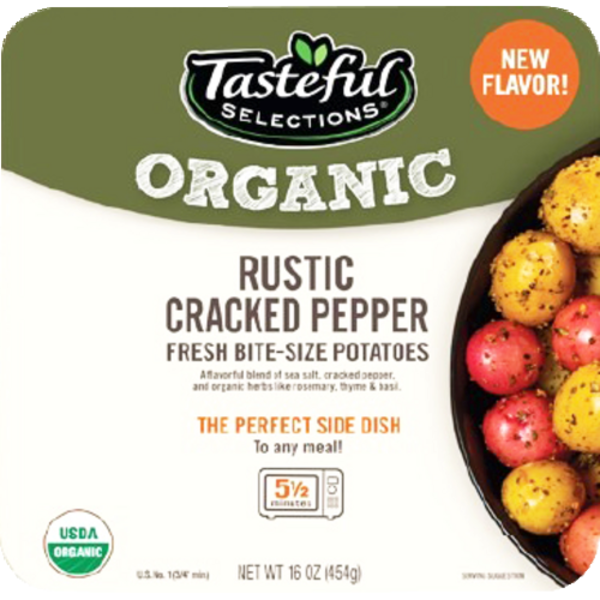 Tasteful Selection Organic Rustic Cracked Pepper Fresh Bite-Size Potatoes