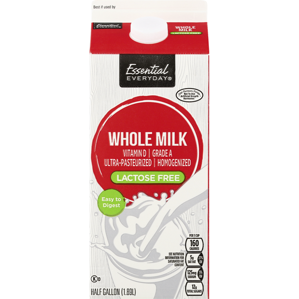 Essential Everyday Whole Milk, Lactose Free Same-Day Delivery or